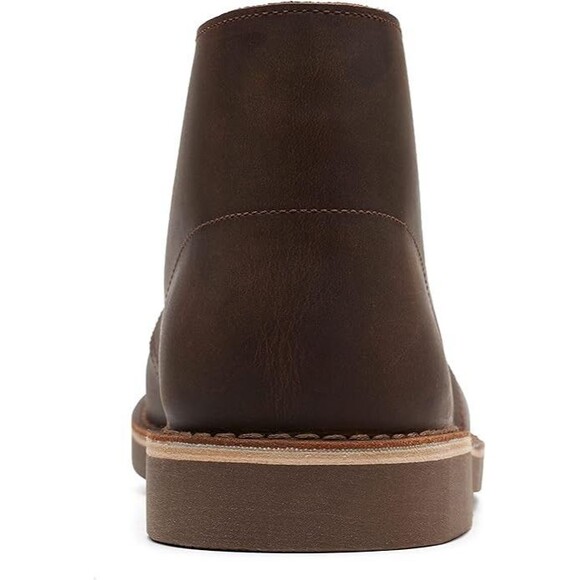 Clarks Bushacre 2 Men\'s Chukka Boots, Size 10 Wide, Brown Leather Beeswax NEW